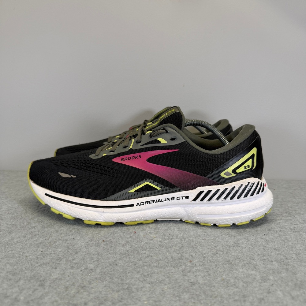 Brooks Adrenaline GTS 23 Women Shoes Size 10.5 Black Running Sneaker 1203811B037